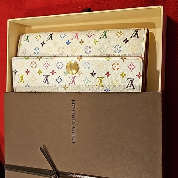 COPY-Multicolor Takashi Murakami Monogram Louis Vuitton wallet Date code CA21… - Picture 14 of 14